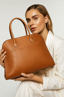 The Row Soft Margaux 15 Bag in Leather