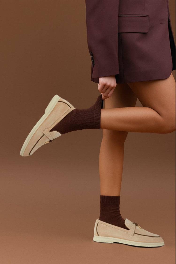 Loro Piana Women's Summer Charms Walk Loafers (Suede, Suede Goatskin)