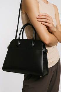 The Row Soft Margaux 12 Bag in Leather