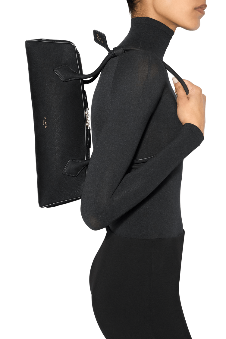 Alaia Le Teckel Medium Bag In Nubuck Calfskin