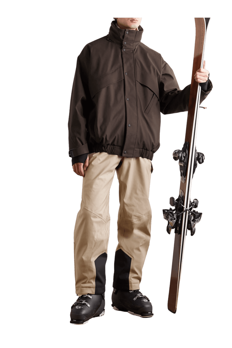 Loro Piana Men's Lech Padded Storm System® Virgin Wool-Blend Hooded Ski Jacket